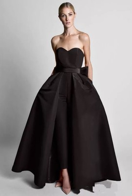 Wedding Reception Jumpsuit With Detachable Skirt,Formal dress for wedding |  eBay