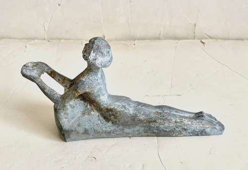 Vintage Cast Metal Chandler Art Deco Nouveau Lady Woman Table Lamp Base Figure B - Picture 2 of 7