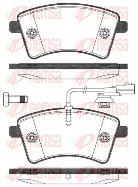 Remsa BremsbeläGe Bremsbelegsatz Vorne Passend FüR Renault Kangoo/Grand-image
