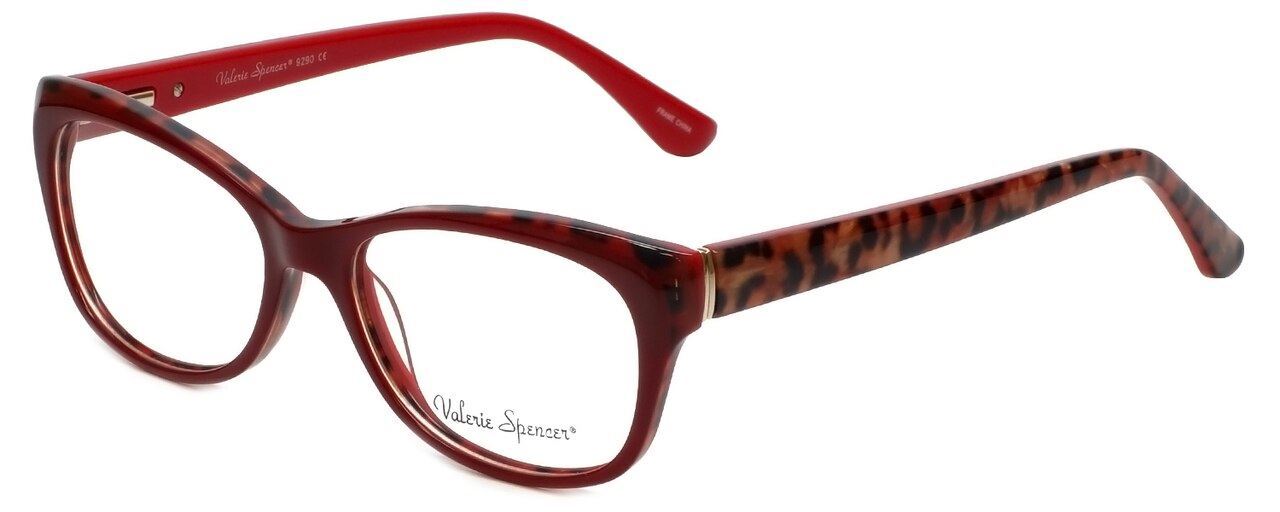 Valerie Spencer VS9290-RED Blue Light Glasses in Red Leopard 48mm