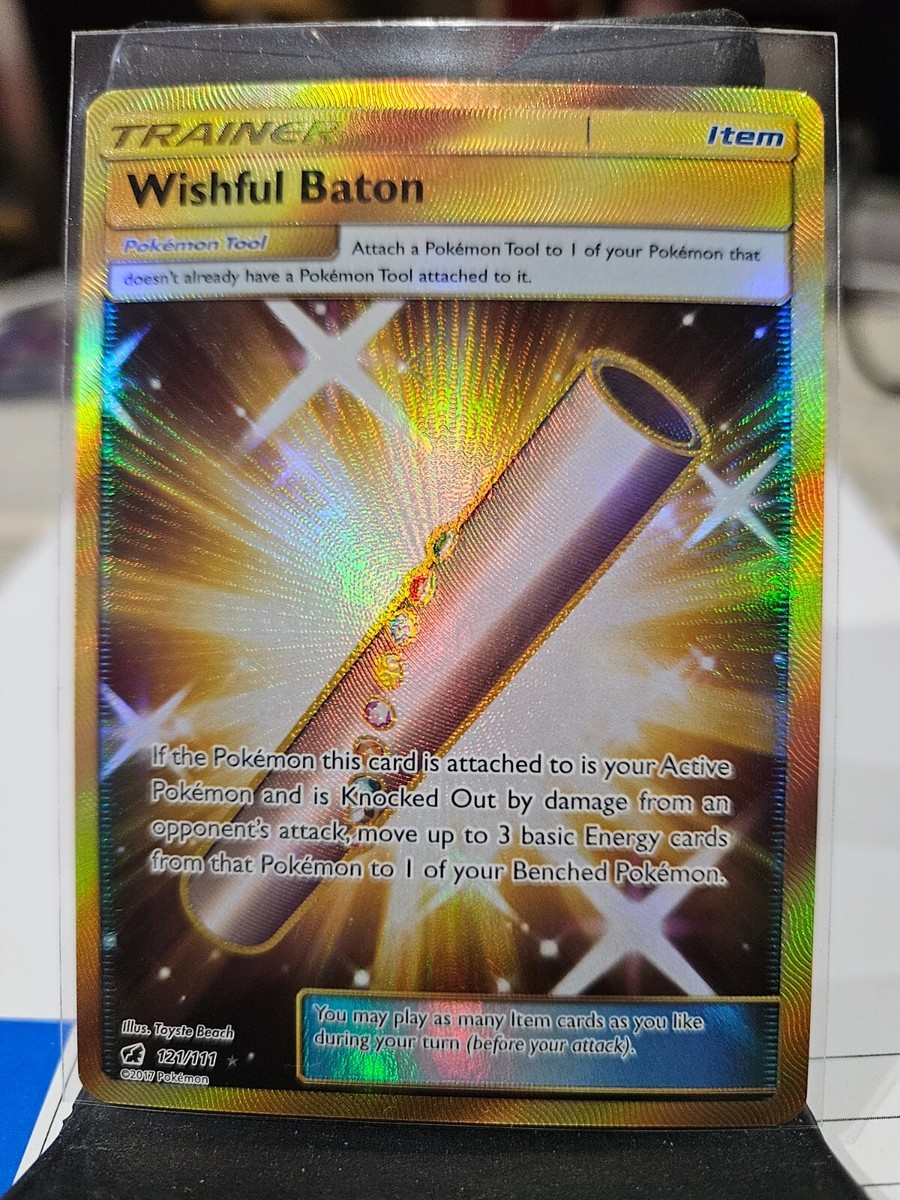 Pokmon TCG Wishful Baton Crimson Invasion 121/111 Holo Secret Rare