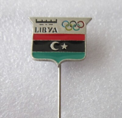 1960 ROME ROMA Olympics LIBYA KINGDOM  NOC   Pin Badge  
