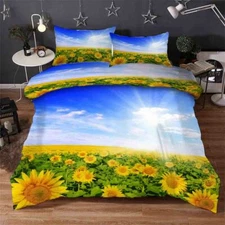 Sunshine Accurate 3D Printing Duvet Quilt Doona Covers Pillow Case Bedding Sets
