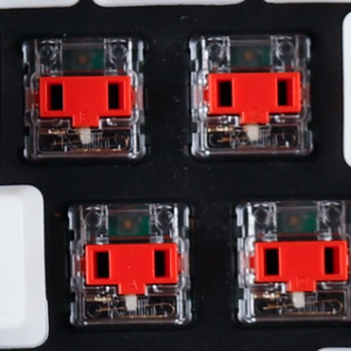 10Pcs 1u Grid Blank Black Backlit Replacement Keycaps - Photo 5/10