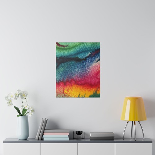 Wall Decor - Giclee Poster Art Print - Multicolor Watercolor Abstract Print - Picture 6 of 13