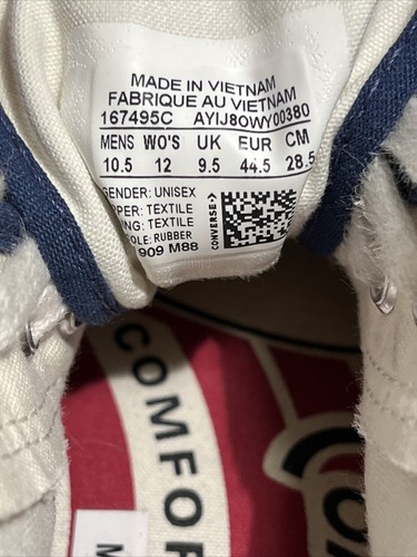 Converse 2019 Case Study x Player L/T High 'Navy' Canvas Shoes men’s size 10.5 - Picture 13 of 13