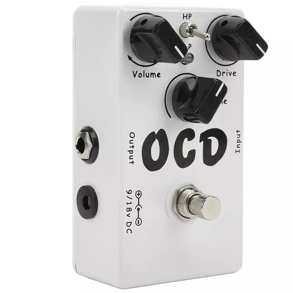 Portable White Guitar Effect Pedal OCD Classic Overdrive