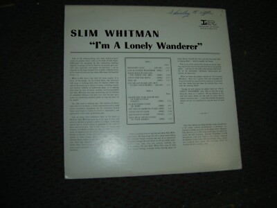 Slim Whitman - I'm A Lonely Wanderer 1963 USA Mono Orig. LP Stars