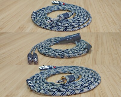 GSAUDIOCABLES GOLD PLATED SILVER CABLE - AUDEZE LCD 3 4 5 X XC 4Z MX4 MEZE ELITE