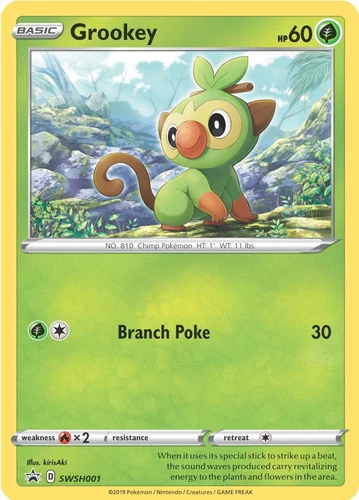 Grookey SWSH001 SWSH: Sword & Shield Promo Cards