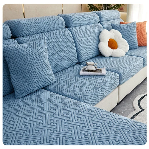 Funda protectora elástica para muebles de sofá de 1/2/3 plazas color liso - Imagen 18 de 39