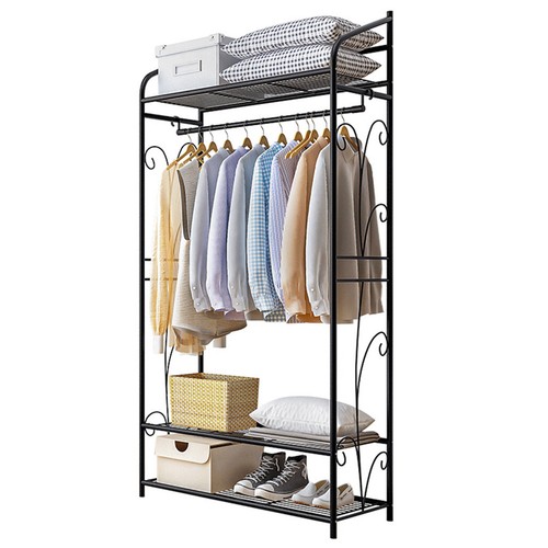 Strong Heavy Wooden/Metal Coat Garment Rack Stand Hall Tree Clothes Rails Hanger - Picture 77 of 235