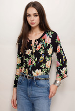 Johnny Was Janie Favorite Button Front Tunic T22424 Boho Chic