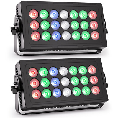 21X20W RGBW LED Wall Washer DMX512 Control 63 Built-in Programs Strobe Effect