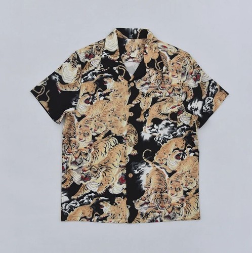 Bob Dong One Hundred Tigers Hawaiihemden Herren Tropical Kurzarm #3 - Bild 3 von 4