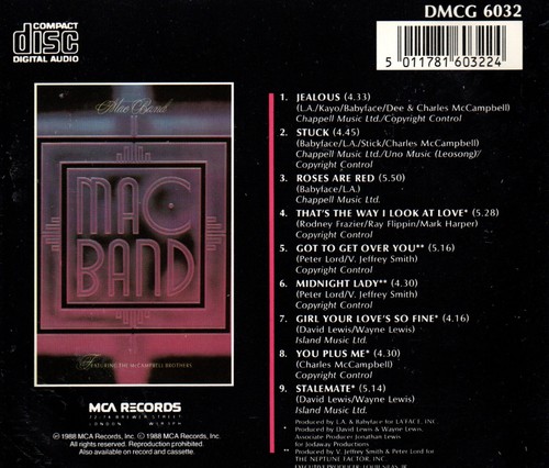 MAC BAND FT. THE McAMPBELL BROTHERS - CD album (1988) - Foto 2 di 2
