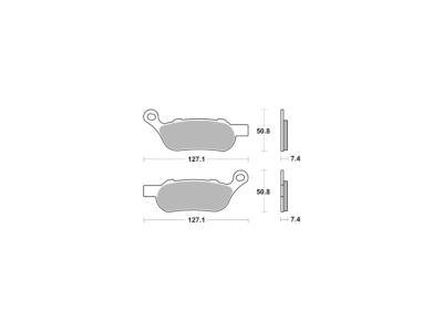 TRW Motorcycle Sinter Street Replacement Rear Brake Pads Sinter For 08 ...