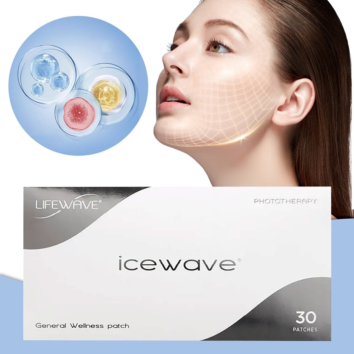 LIFEWAVE icewave 30パッチ EMK 5-4　30✕２袋 LifeWave's IceWave® Patch - 30 Patches - Pain Relief Non