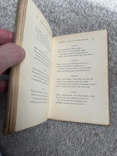Rubaiyat of Omar Khayyam 1888 In English Verse Fitzgerald Edward HC vintage - Picture 6 of 6