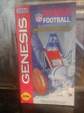 Vtg 1994 TROY AIKMAN Dallas Cowboys Football SEGA Genesis Manual Booklet ONLY 