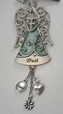 Stop Trust faith hope angel Colors of faith CAR CHARM MIRROR ORNAMENT Ganz