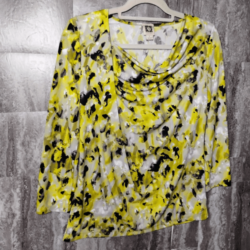 Women's Anne Klein Long Sleeve Blouse Size Large - Picture 2 of 8