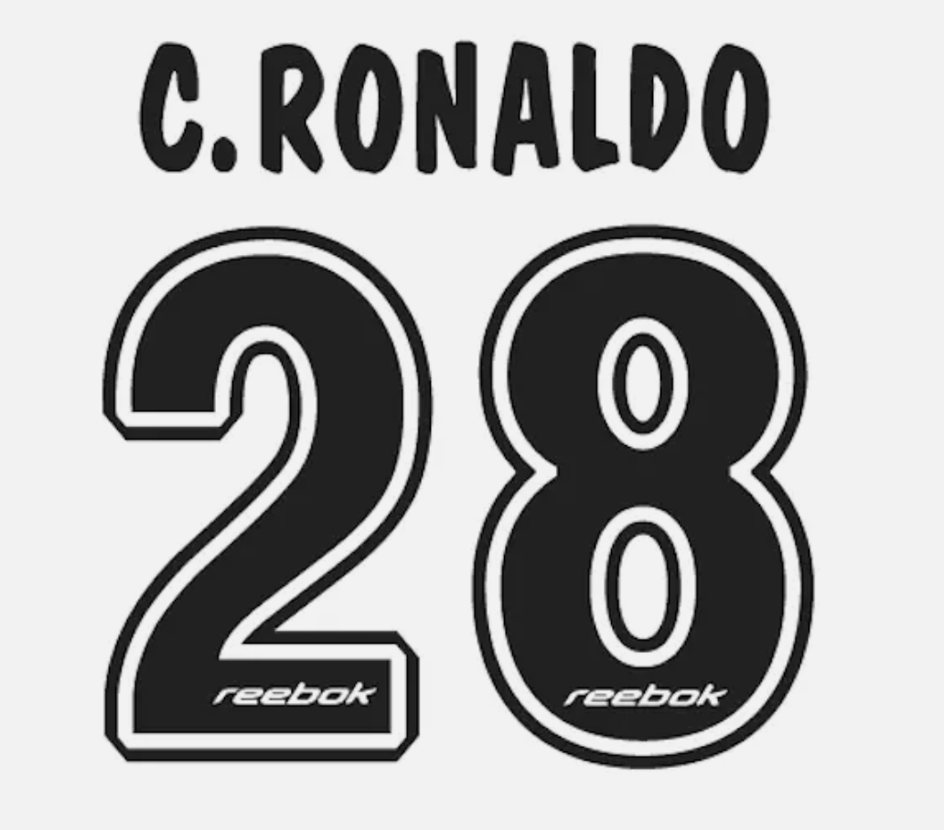 Sporting Lisbon Ronaldo Nameset Shirt Soccer Number Letter Heat