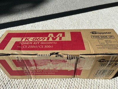 Kyocera TK-869 Toner Kit TK-869M, Magenta for 250ci / 300ci OPEN BOX Condition