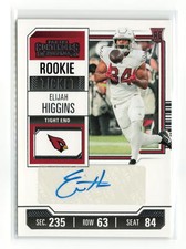 ELIJAH HIGGINS #286 RC 2023 PANINI CONTENDERS CARDINALS ROOKIE TICKET AUTO