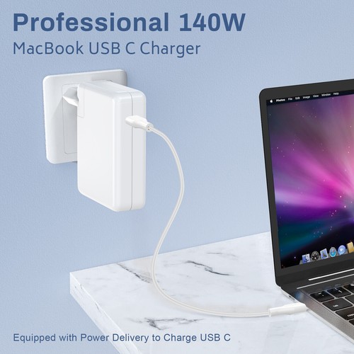 140W USB C Ladegerät Ladekabel Für Apple MacBook Pro 14 16 Zoll 2019-2021 A2442 - Bild 11 von 12