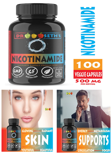 Nicotinamide Riboside | NAD Niagen Vitamin B3 Niacin Flush Free 500mg 100 Ct