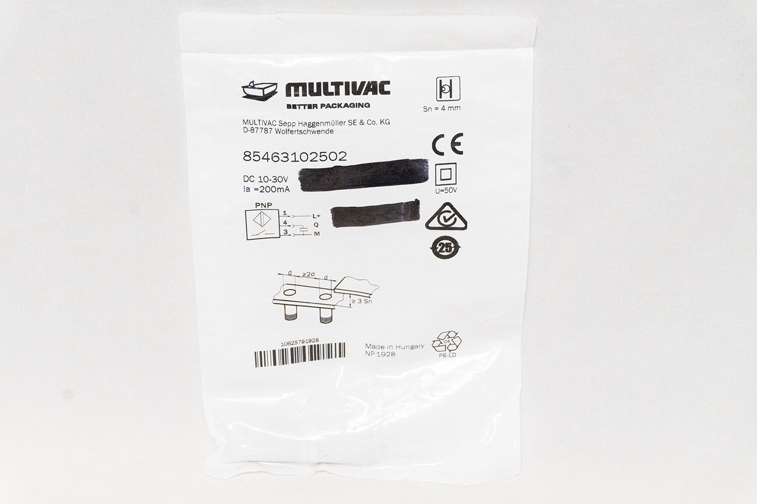 Multivac 85463102502 Proximity Sensor | eBay