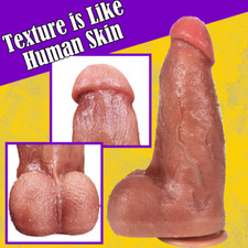 Silicone Super Thick Realistic Huge Large Penis Dildo Dong Anal G-spot Sex Toy