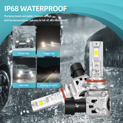 For Subaru Forester 2009-2018 LED Headlights High/Low Beam Bulbs Combo White M7Y - Picture 8 of 15