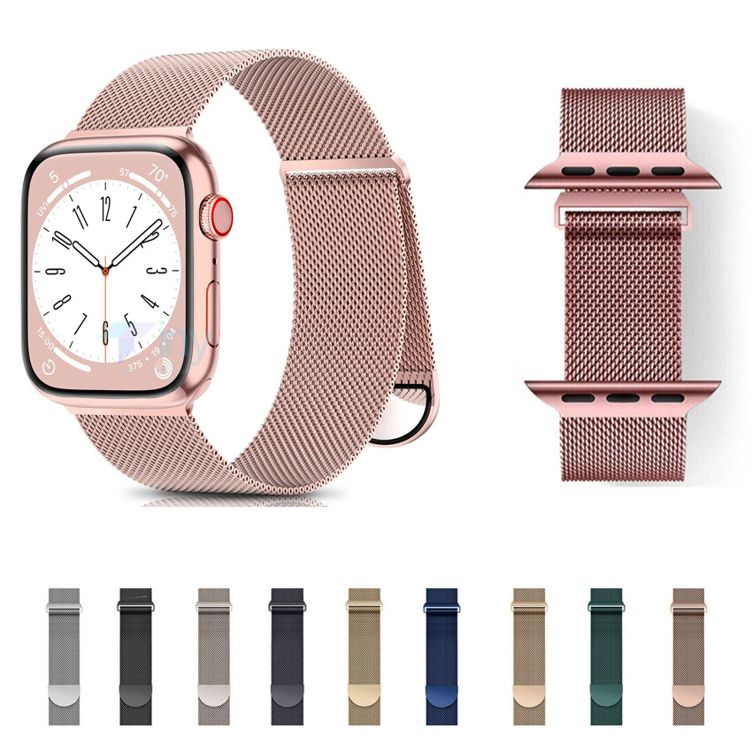 Mesh Strap For Apple Watch Ultra 8 7 6 SE Loop Band Milanese Metal