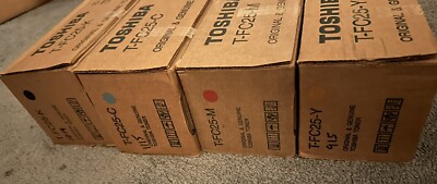 Original Toshiba TFC25 Toner-Set – Schwarz, Cyan, Magenta, Gelb – Für E-Studio 2040C & 3510c