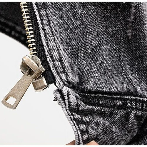 Mujeres Abrigo Denim Chaleco Chaqueta Top Jeans Sin Mangas Motociclista Punk Informal - Imagen 6 de 8