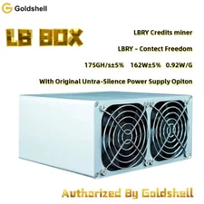 New Goldshell LB BOX LBRY ASIC Crypto Miner 175GH/s 162W 0.92W/G With PSU Supply