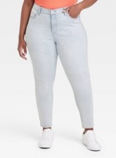 NEW Women's High-Rise Skinny Jeans - Ava  Viv Light Wash Size 17