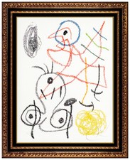 Joan MIRO Original Color Lithograph Album 21 Hand Signed Abstract Modern Artwork