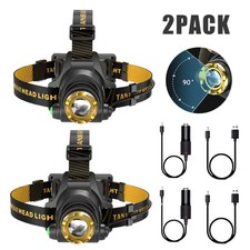 9900000LM Super Bright LED Headlamp Rechargeable Headlight Flashlight Head Torch