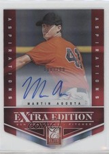 2012 Elite Extra Edition Aspirations Die-Cut Signatures Martin Agosta Auto 0b0