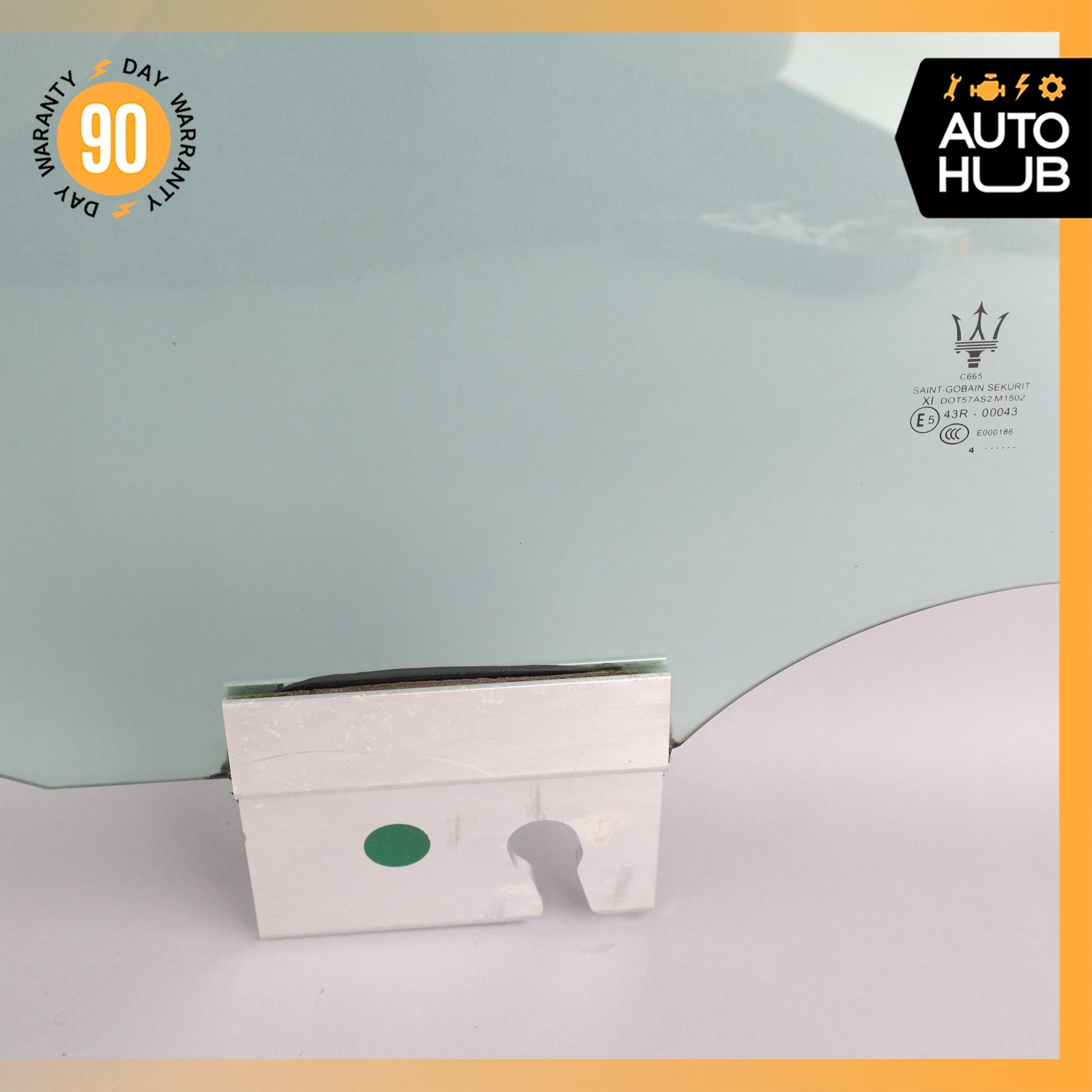 14-22 Maserati Quattroporte M156 S Q4 Rear Right Side Door Window Glass OEM