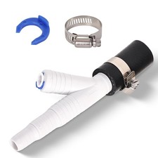 Dishwasher Drain Hose Adapter 3/8" Quick Connect 7/8" Barbed Coupler - Fits