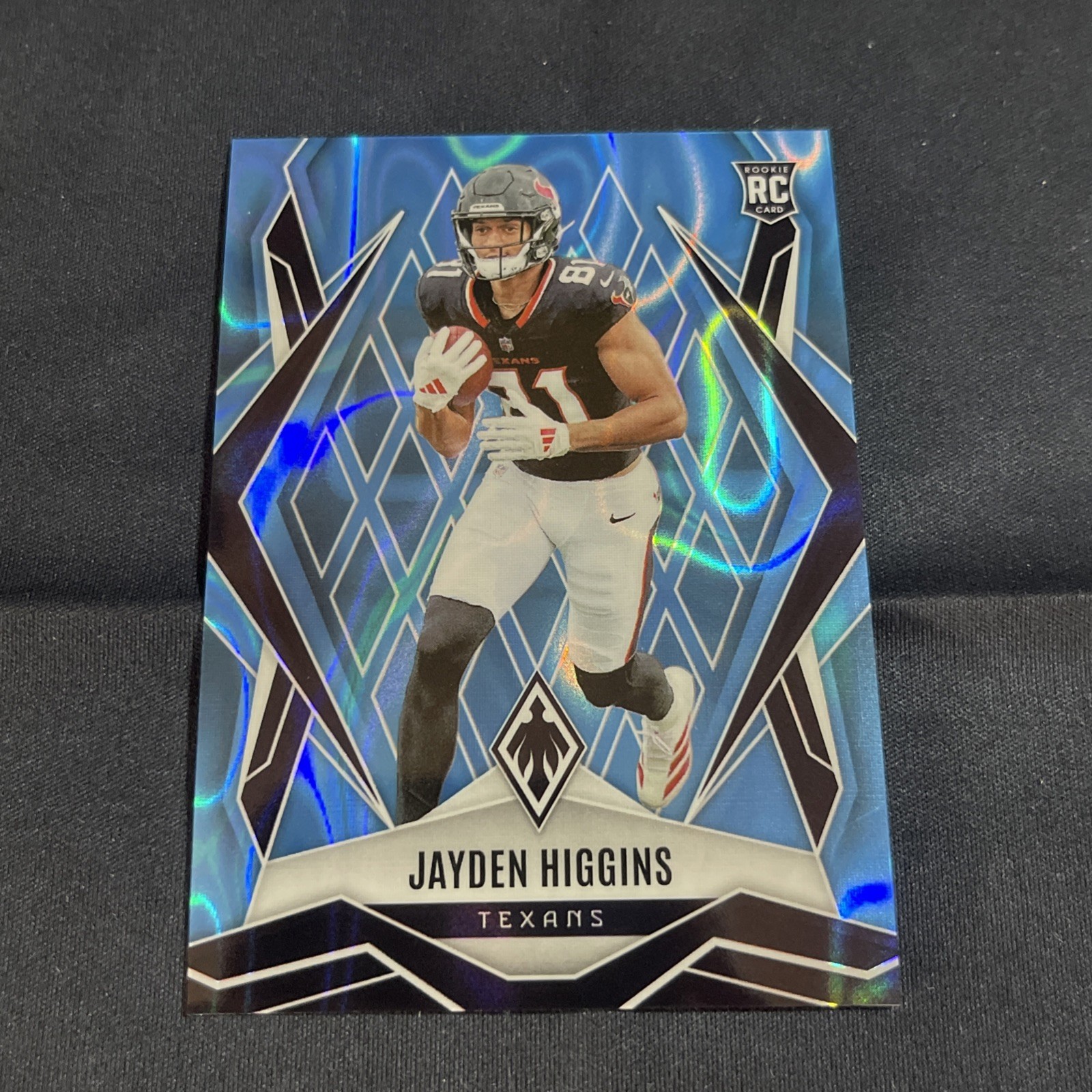2025 Panini Phoenix - Rookies Jayden Higgins #180 Light Blue Lava /325 (RC)