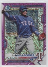 2021 Bowman Chrome Prospects Fuchsia Shimmer Refractor 120/199 Maximo Acosta 2y0