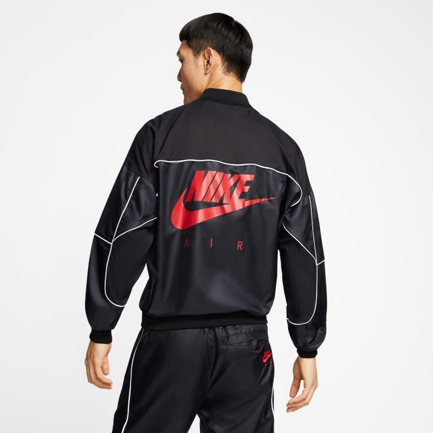 NIKE AIR JORDAN 5 V AJ5 LEGACY JACKET BLACK RED METALLIC SILVER