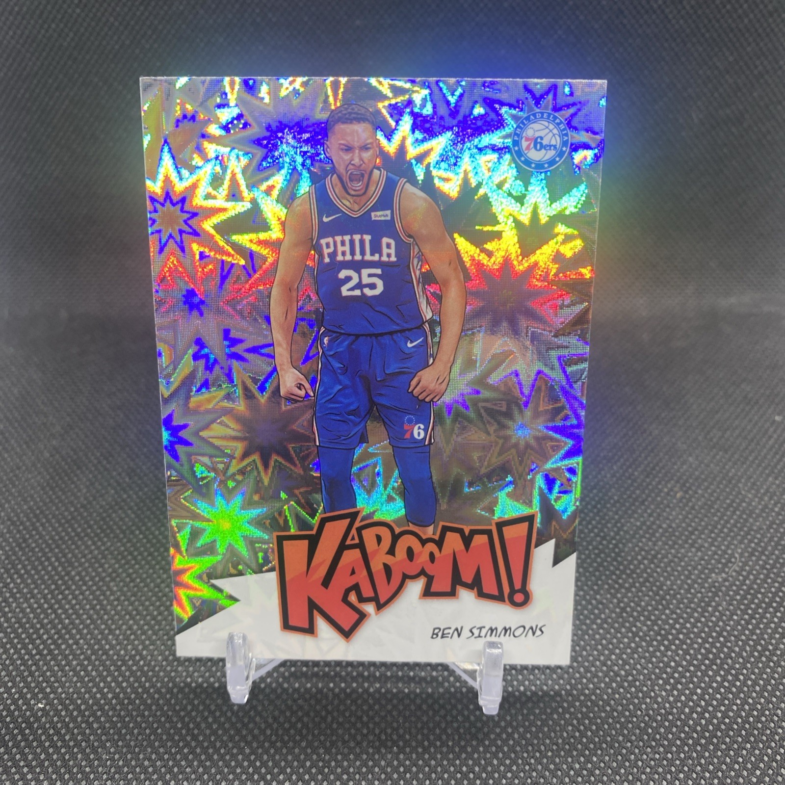 2020-21 Panini Crown Royale Ben Simmons #13 Kaboom Case Hit SSP