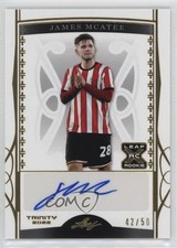 2022 Leaf Trinity Gold 42/50 James McAtee #BA-JM1 Auto 9cf