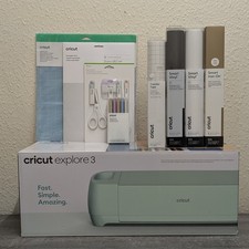 CRICUT EXPLORE 3 SMART CUTTING MACHINE W/ EXTRAS 